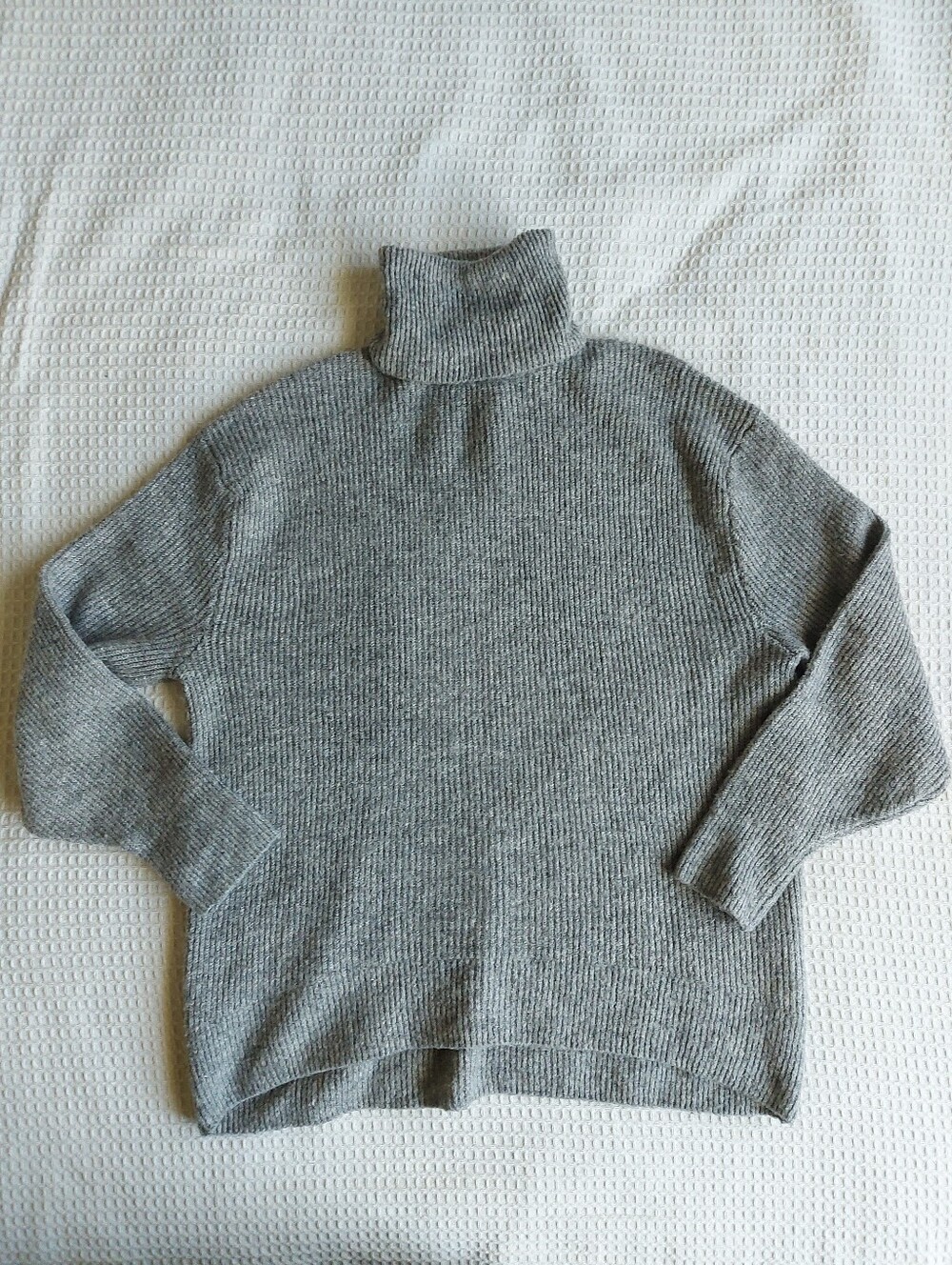 H&M Grey Turtleneck Tunic Sweater
